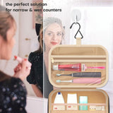Large Travel Cosmetic Bag with Waterproof Hanging Hook