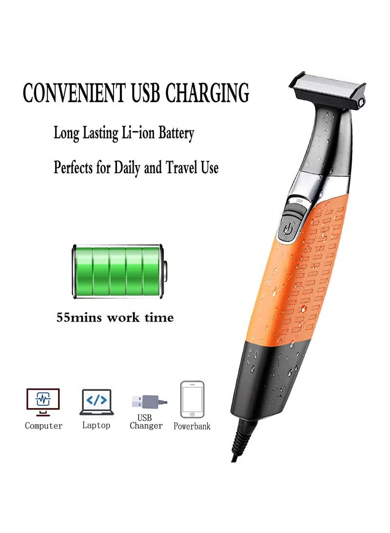 Kemei - 4-in-1 Waterproof Eyebrow & Facial Trimmer